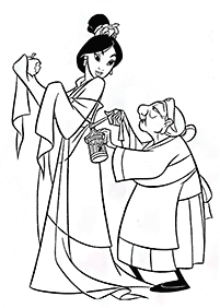 mulan coloring pages - page 86
