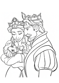 rapunzel (tangled) coloring pages - page 1