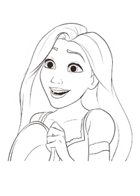 rapunzel (tangled) coloring pages - page 12