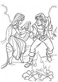 rapunzel (tangled) coloring pages - Page 24