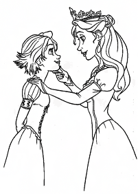 rapunzel (tangled) coloring pages - Page 27