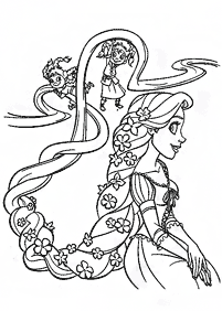 rapunzel (tangled) coloring pages - page 3