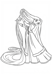 rapunzel (tangled) coloring pages - page 30