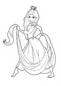 rapunzel (tangled) coloring pages - page 33
