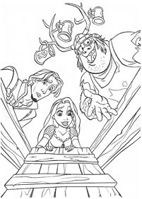 rapunzel (tangled) coloring pages - page 34