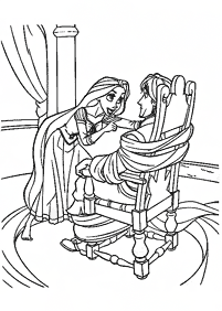 rapunzel (tangled) coloring pages - page 35