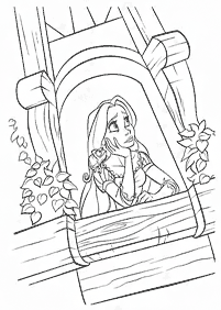 rapunzel (tangled) coloring pages - page 4