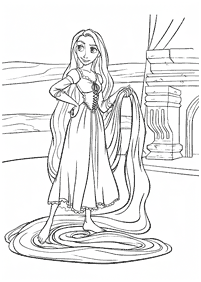 rapunzel (tangled) coloring pages - page 42