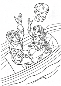 rapunzel (tangled) coloring pages - page 43