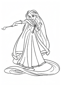 rapunzel (tangled) coloring pages - page 46