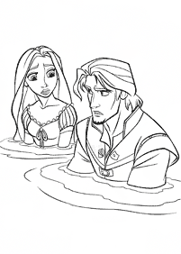 rapunzel (tangled) coloring pages - page 49