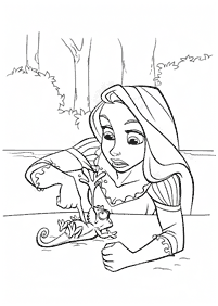 rapunzel (tangled) coloring pages - page 50