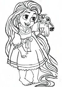 rapunzel (tangled) coloring pages - page 7