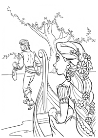rapunzel (tangled) coloring pages - page 8