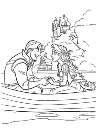 rapunzel (tangled) coloring pages - page 9