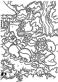 snow white coloring pages - page 12