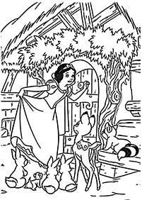 snow white coloring pages - page 13