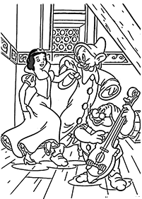 snow white coloring pages - page 14
