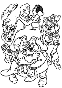 snow white coloring pages - page 16