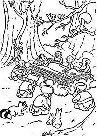 snow white coloring pages - page 18