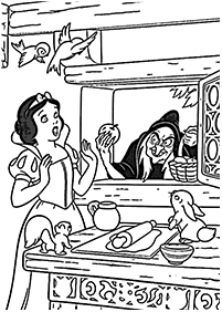 snow white coloring pages - page 19