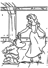 snow white coloring pages - Page 2