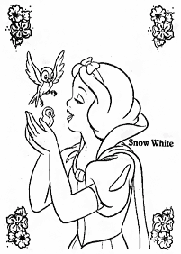 snow white coloring pages - page 30