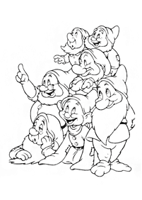 snow white coloring pages - page 32