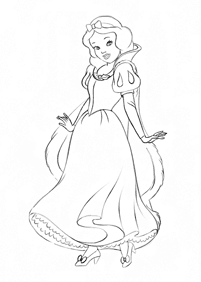 snow white coloring pages - page 33