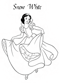 snow white coloring pages - page 34