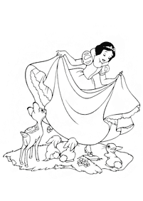 snow white coloring pages - page 35