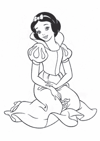 snow white coloring pages - page 6