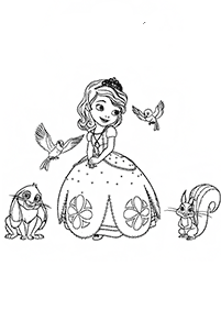 sofia the first coloring pages - page 31