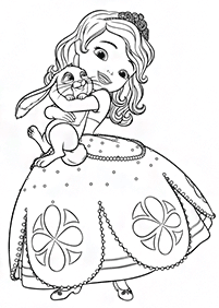 sofia the first coloring pages - page 34
