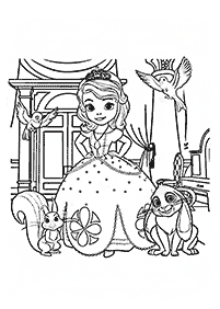 sofia the first coloring pages - page 4