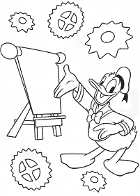 donald duck coloring pages - page 113