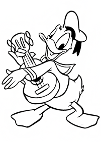 donald duck coloring pages - page 12