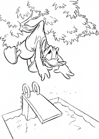 donald duck coloring pages - page 127