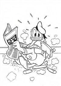 donald duck coloring pages - page 129