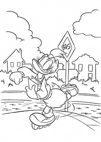 donald duck coloring pages - page 133