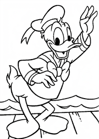 donald duck coloring pages - page 138