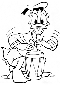 donald duck coloring pages - page 14