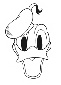 donald duck coloring pages - page 15
