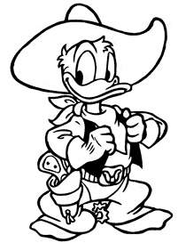 donald duck coloring pages - page 16