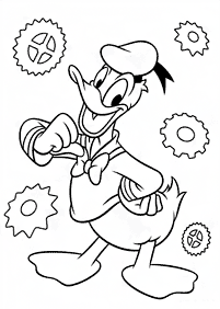 donald duck coloring pages - page 17
