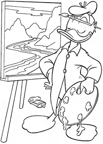 donald duck coloring pages - page 30