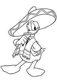 donald duck coloring pages - page 33
