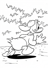 donald duck coloring pages - page 37