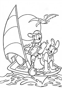 donald duck coloring pages - page 41