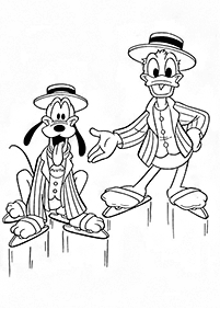 donald duck coloring pages - page 42